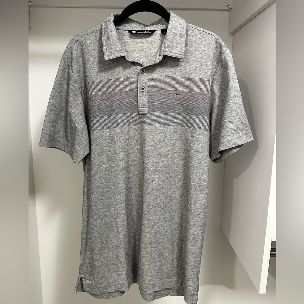 Travis Matthew Grey Golf Polo - men’s size Medium